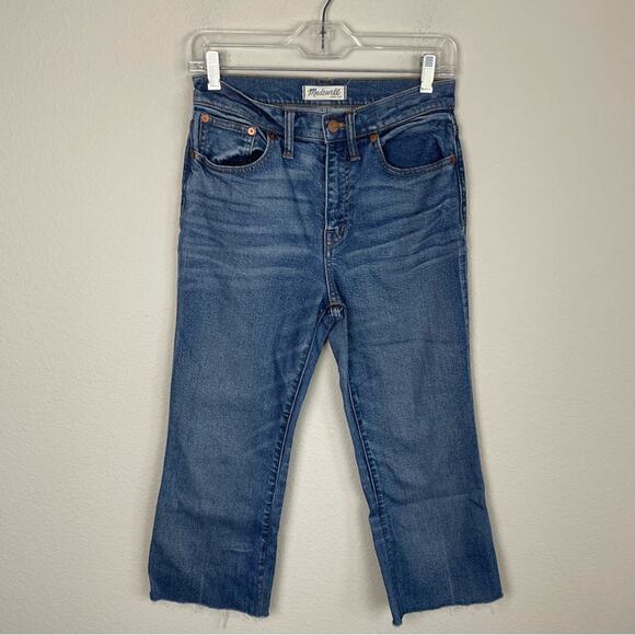 Madewell Blue Denim Flea Market Flare Jeans  27 - Picture 1 of 8